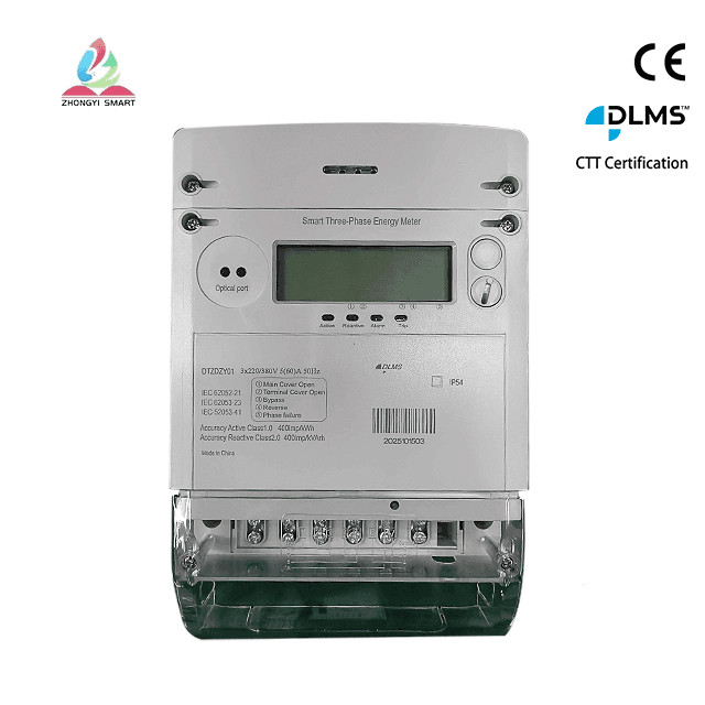 Compteur électrique triphasé