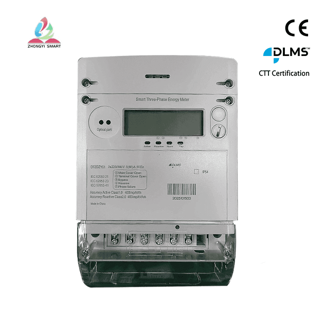 Compteur électrique triphasé