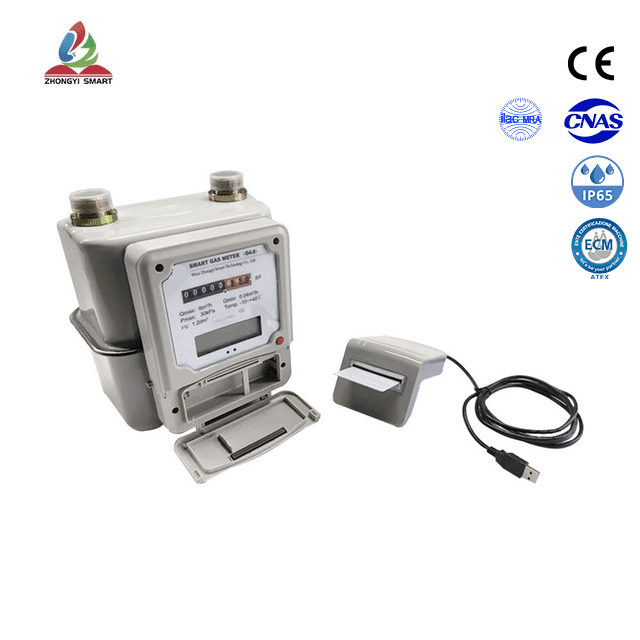 Compteur de gaz à membrane à carte IC
