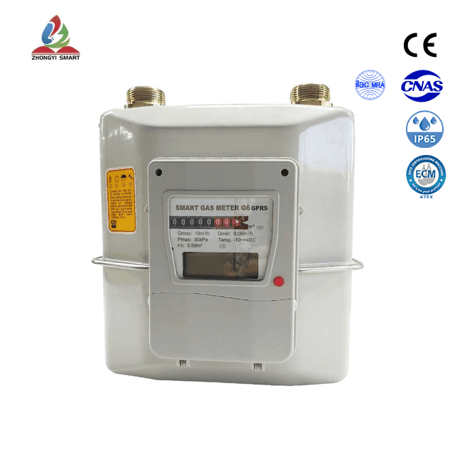Compteur de gaz industriel à membrane en acier