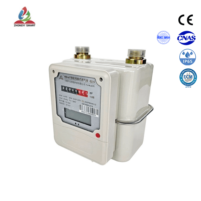 Compteur de gaz intelligent à membrane en acier