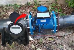 Why is it recommended to choose ultrasonic water meter for large diameter water meter?